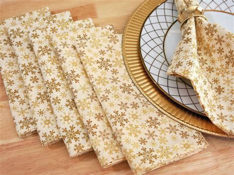 christmas metallic fabric napkins|christmas fabric napkins uk.